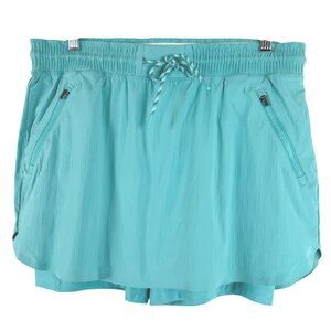 Athleta Trekkie Skort Skirt Size 8 Blue Ripstop Outdoor Hiking NWT SS-2173